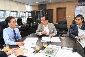 이현재 하남시장, 도로공사 사장 면담서 드림휴게소와 3호선 통합설치 등 교통개선 현안협조요청