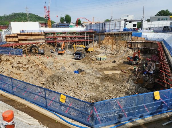 지하 개발사업장 현장