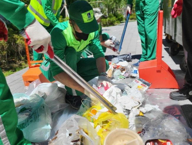 수원시 권선구, 공동주택 생활쓰레기 샘플링 실시