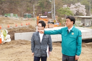 방세환 광주시장, 검복리 도시계획도로 공사 현장 점검
