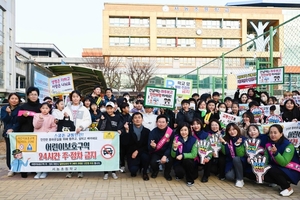 이상일 용인특례시장, 어린이 교통지도 봉사 안전한 통학 환경 조성 앞장