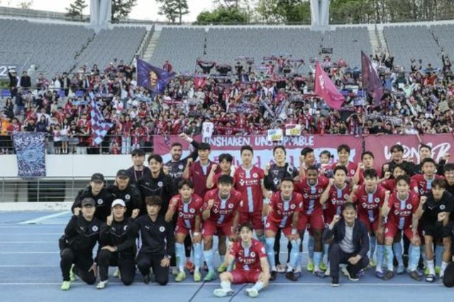 용인FC, 창단 '첫 승'…리그 순위 한 단계 상승