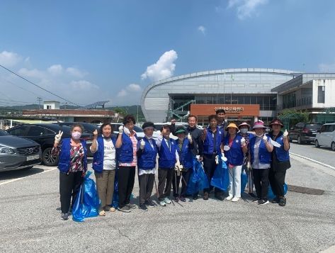 바르게살기운동 신북면위원회, 포천아트밸리 일대 환경정화 활동 펼쳐