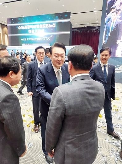 백경현 구리시장, 윤석열 대통령에게 GTX-B 갈매역 정차 건의