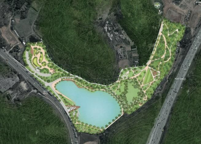 영회원 수변공원 조감도