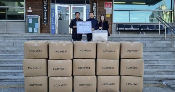 (사)수와진의 사랑더하기, 포천시 영북면에 이불 100채 기탁