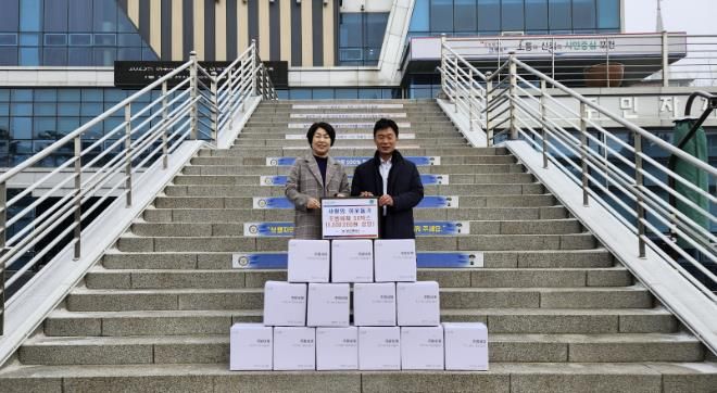 ㈜비앤비, 포천시 가산면에 주방세제 50박스 기탁...이웃사랑 실천