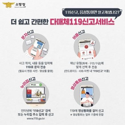천안서북소방서,‘다매체 119신고 서비스’ 적극 홍보