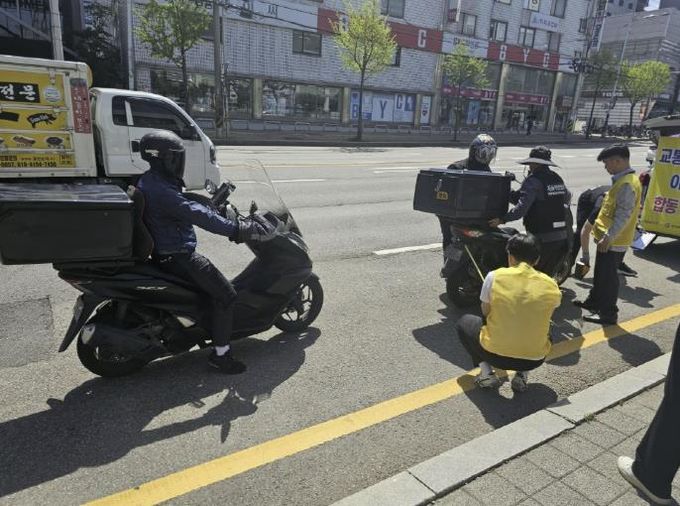 수원시 팔달구, 이륜자동차 소음·안전 합동점검 실시