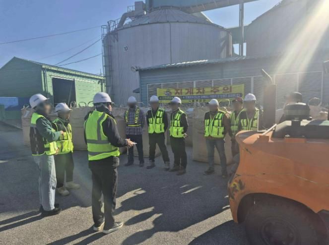 홍성군 갈산면, 2025년산 가루쌀 첫수매 실시