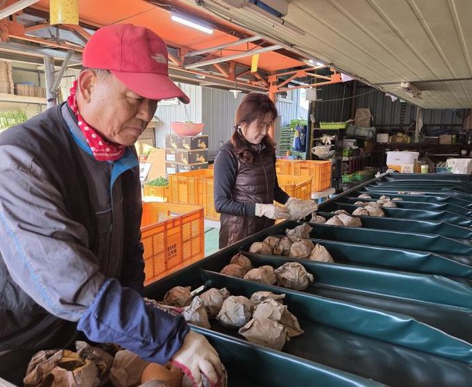 (왼쪽)김학용 세종시과수연합회장