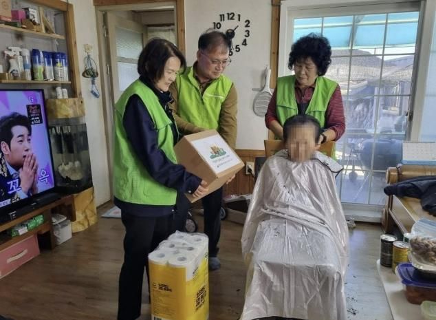 대흥면 찾아가는 이미용 봉사 활동 사진