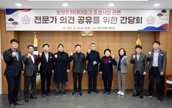 보령문화테마파크 조성사업 관련 전문가 의견 공유를 위한 간담회