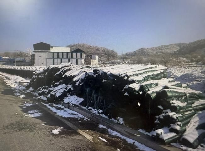 수거된 인삼 영농폐기물