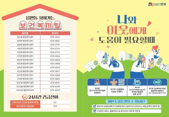 안성시, 2026년 1차 겨울철 복지사각지대 집중 발굴 추진