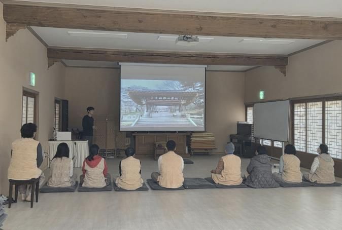 마음챙김 템플스테이 운영 모습