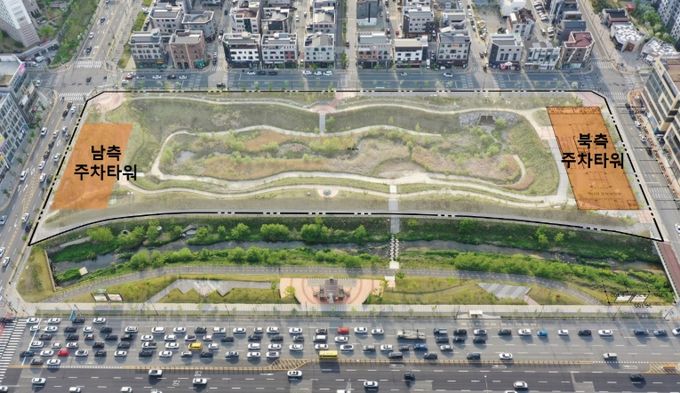 1. 물총새공원 주차장 위치도.