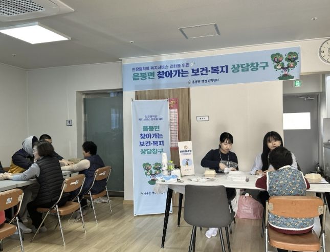 음봉면 마을로 찾아가는 복지 상담창구 운영 사진(1차/산정2리 경로당)
