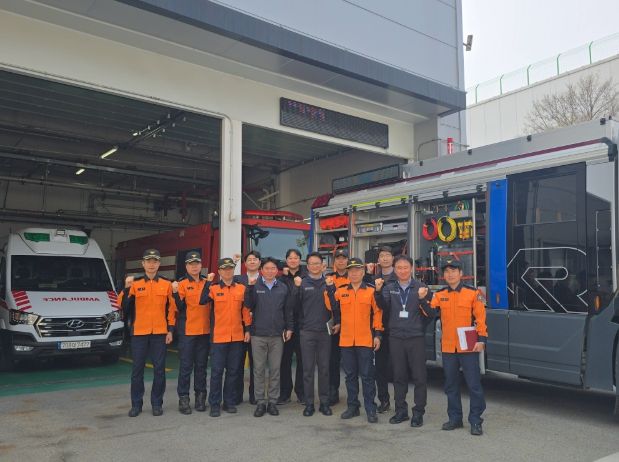 천안서북소방서장,“삼성전자 천안사업장 방문”화재예방 간담회 실시