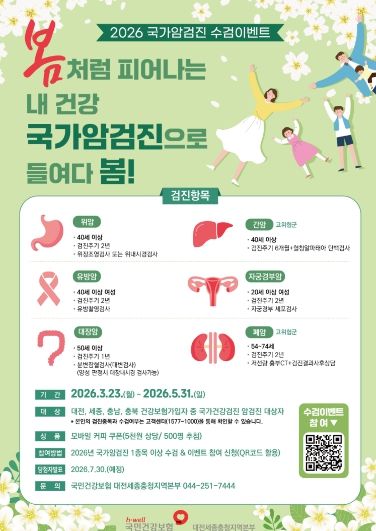 국민건강보험공단과 봄철 국가암검진 참여 독려