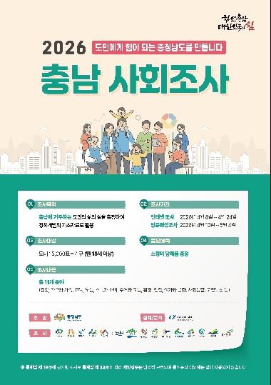 1만 5000가구 대상 방문·인터넷 조사