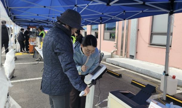 제22회 예산윤봉길전국마라톤대회 홍보부스 운영 모습