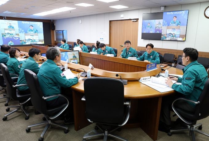 조류인플루엔자 발생 긴급 재난안전대책본부 영상회의