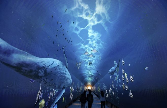 와부 빛터널공원 내부 모습